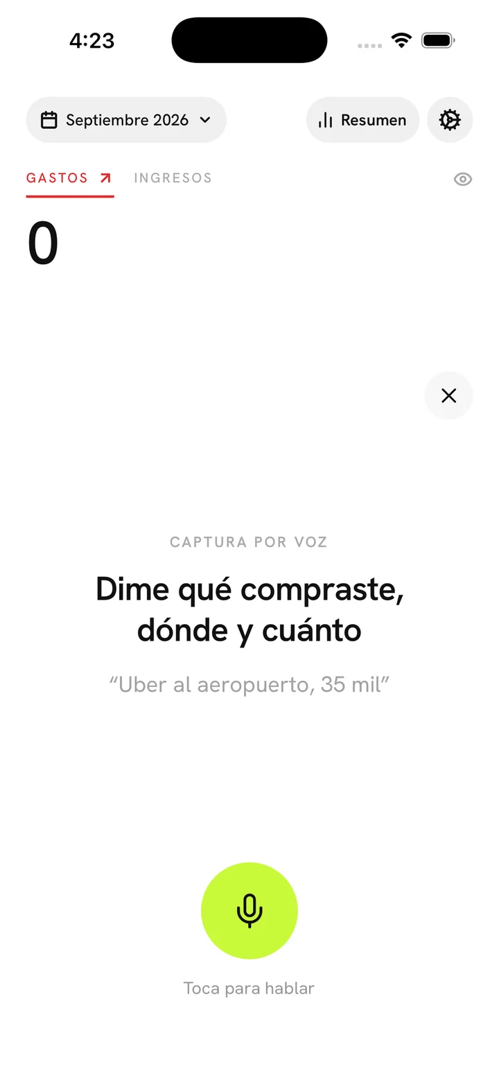 La captura por voz: «Dime qué compraste, dónde y cuánto»